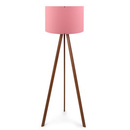 Opviq AYD-1530 Lámpara de Pie Rosa y Marrón